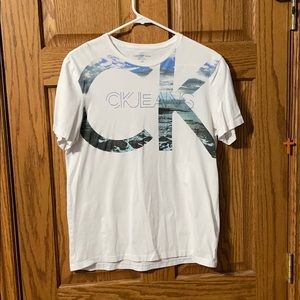 Calvin Klein Oceanic Screen Print T-Shirt